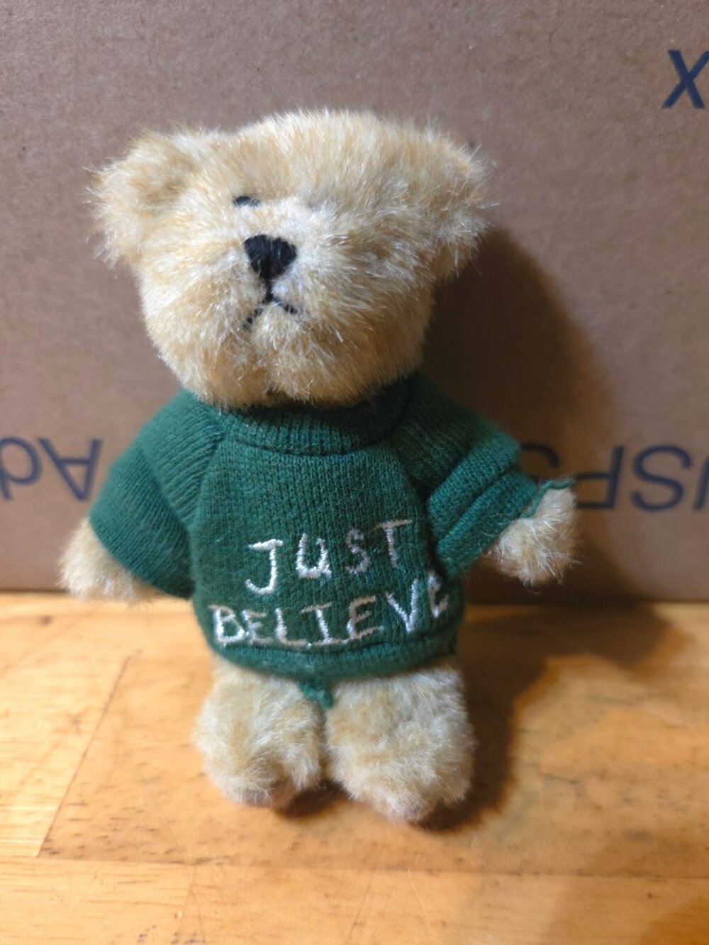 Boyds Bears J.B. Just Believe Mini Message Bear